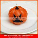 Emoji Angry Face Small Round Pumpkin Wax Hollow Candles thumbnail-1