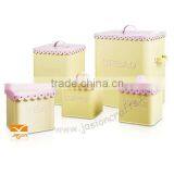 SET Square Shape Metal Bin Set for Dry Food/bread Bin thumbnail-1