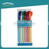 6pcs BPA Free Drinking Straw Ice Cream Spoon Reusable Plastic Straw Spoon thumbnail-3