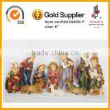 8''h Religious Resin Children's Nativity Set thumbnail-1