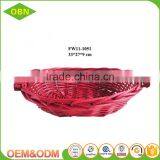 Handwoven High Quality Empty Willow Basket Fruit Wicker Fruit Basket thumbnail-5