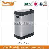 Novelty Large Stainless Steel Pedal Trash Can thumbnail-2