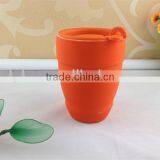 Coffee Cup With Plastic Lid Color Glaze Ceramic Mug thumbnail-1