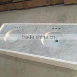 New Package Granite Vanity Top Carrara White With Ceramic Sink thumbnail-2