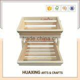 Durable Wooden Tiered Wooden Fruit Basket Stand thumbnail-1