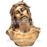 Gold Plated Praying Jesus Figures Bronze Jesus Bust Statue thumbnail-2