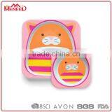 2015 Hot Selling Animal Shape Baby Plates & Bowls, Zoo Melamine Kids Dinner Set thumbnail-2
