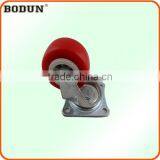 I5002 Red PU Mult-size Swivel Castor