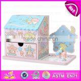 Customize Handmade Mini Wooden Jewelry Storage With Drawer W09E018-S thumbnail-6