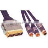 Scart Cable Nickel- Plated Metal Shell. thumbnail-1