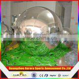 Giant Pvc Inflatable Mirror Polish Solid Stainless Steel Ball for Sale