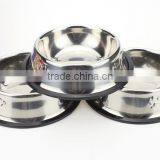 Food Feeder Dish Serving Bowl Water Container Rubber Base Cat Dog Pet Bowl thumbnail-5