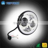 IP68 Dot Certicate Upgrade 7 Inch DEFENDER LED Head Lights 80w With Angel Eye Running Light Function thumbnail-3
