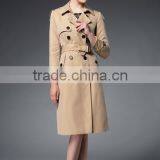 High Quality Spring Stylish Windbreaker Long Coat for Women thumbnail-3