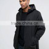 Wholesale Xinlan Best Price High Quality New Design Durable Lightweight 100% Cotton Black Running Casual Men Jacket thumbnail-1
