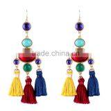 Bohemian Jewelry Painting Colors Drop Earrings for Women thumbnail-1