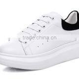 Girls Ladies White Leather Board Shoes Stock Liquidation thumbnail-3