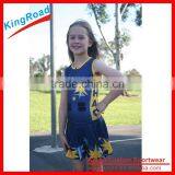 Made in China Soft Edges Sports Netball Uniforms Netball Jersey Cheap Netball Dresses thumbnail-2