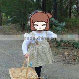 Latest Summer Bubble Skirt Baby Girls Spaghetti Strap Dress Patterns For Girls thumbnail-3