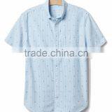 2016 Latest Design Fashion Bengal Stripe Short Sleeve Standard Fit Shirts thumbnail-2