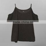 Women's off Shoulder Top Camisole Print Tshirt Custom thumbnail-2