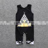 S17525A Newborn Cotton Baby Boy Sleeveless Romper Cute Animals Clothes Baby Jumpsuit thumbnail-3