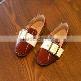 S17015A Retro Style Children Flat Casual Leather Shoes thumbnail-3
