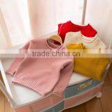 S32892W Children Sweater Knitted Sweater Pure Color Pullovers Sweaters thumbnail-1