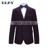 ELPA 2016 Style NXB0025 Boy Gender Plus Size Check Boy Blazer With Red Elbow Patch thumbnail-5