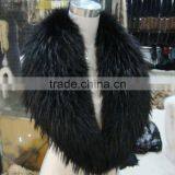 Myfur Factory Wholesale Detachable Fur Collars / Real Raccoon Fur Trim for Hood thumbnail-2