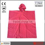 PVC Ladies Rain Wear Red Adult Rain Poncho for Women thumbnail-1