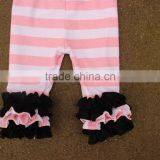 Baby Girls Summer Cotton Icing Capris Wholesale Teen Girls 2017 Fashion Stripe Capris Boutique thumbnail-3