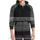 Custom Mens Long Sleeve Heather Contrast Two Color Sports Hoodies /sweatshirts HS00158 thumbnail-3