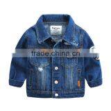 New Style Washing Long Sleeve Boys Kids Denim Jacket thumbnail-1