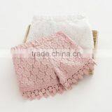Pure Color Lace Summer New Style Baby Girl Ruffle Shorts thumbnail-3