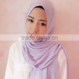 Muslim Scarf Pearl Chiffon Solid Color Long Towel Summer New National Customs of the Hui Multi-color thumbnail-6