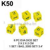 K50 6PC EVA DICE SET thumbnail-1