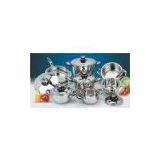 0.65mm Body ss 201 Kitchen Stainless Steel Cookware Sets for 13 Pcs thumbnail-1