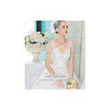 S1260 New Fashion Spaghetti Strap Backless Wedding Dress Swarovski thumbnail-1