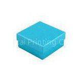 Blue Small Recycled Cardboard Gift Boxes , Matt Lamination