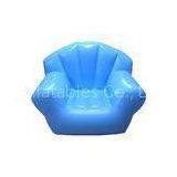 Comfortable Light Blue Pvc Tarpaulin Inflatable Chair Sofa For One People