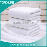 Luxury White Plain/Jacquard 16S/21S/32S 100% Cotton Hotel Towel