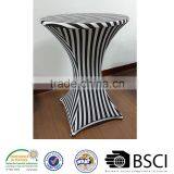 Strip Printing Table Cover Spandex Stretch Tablecloths