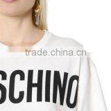 100% Cotton Round Neck T-shirt for Women With Bear Print Pattern thumbnail-2