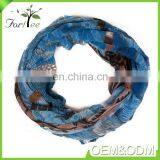 Chinese Best Selling Oem Latest Scarf Design Elegant Tulle Ladies Neck Voile Silk Scarf thumbnail-2