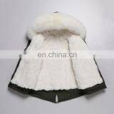 2016 Hot Sale Children Clothing Latest Korean Style Kids Coat With Raccoon Fur Hood and Rabbit Fur Lining thumbnail-5