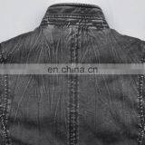 2017 Lastest Fashion Hot Sale Diamond Quilted pu Men Long Jacket thumbnail-6