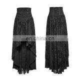 Punk Rave Gothic high waist corset style high-low skirt Q-313