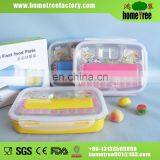 Stainless Steel Kids Bento Lunch Box 5 Compartment Fast Food Tray Plate With Lock Spoon And Fork thumbnail-3