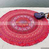 Elephant Mandala Indian Round Wall Hanging Throw Ethnic Bohemian Bedspread Beach Throw thumbnail-2